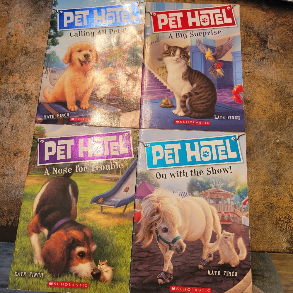 Scholastic Pet Hotel Book Collection. 4 Paperback Childrens Novel Set - GUC